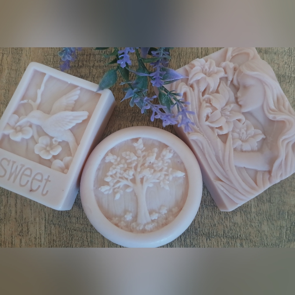 Handcrafted Pink Soap Set